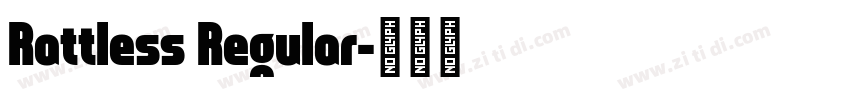 Rattless Regular字体转换
